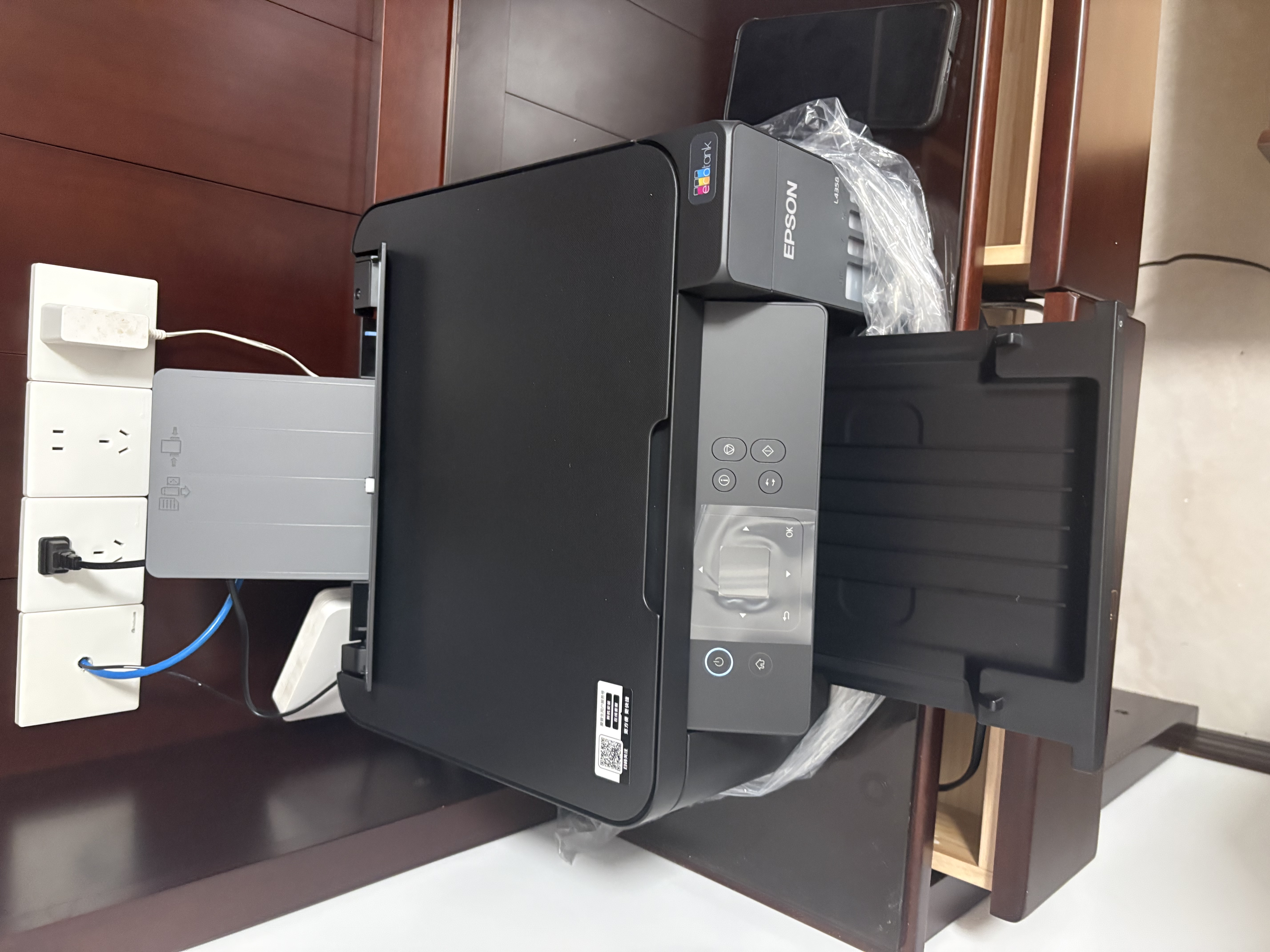爱普生（EPSON）【6代新品】L4358墨仓式彩色无线AI学习打印机一体机家用/办公L4266/L4268升级自动双面/液晶屏/黑 实拍图