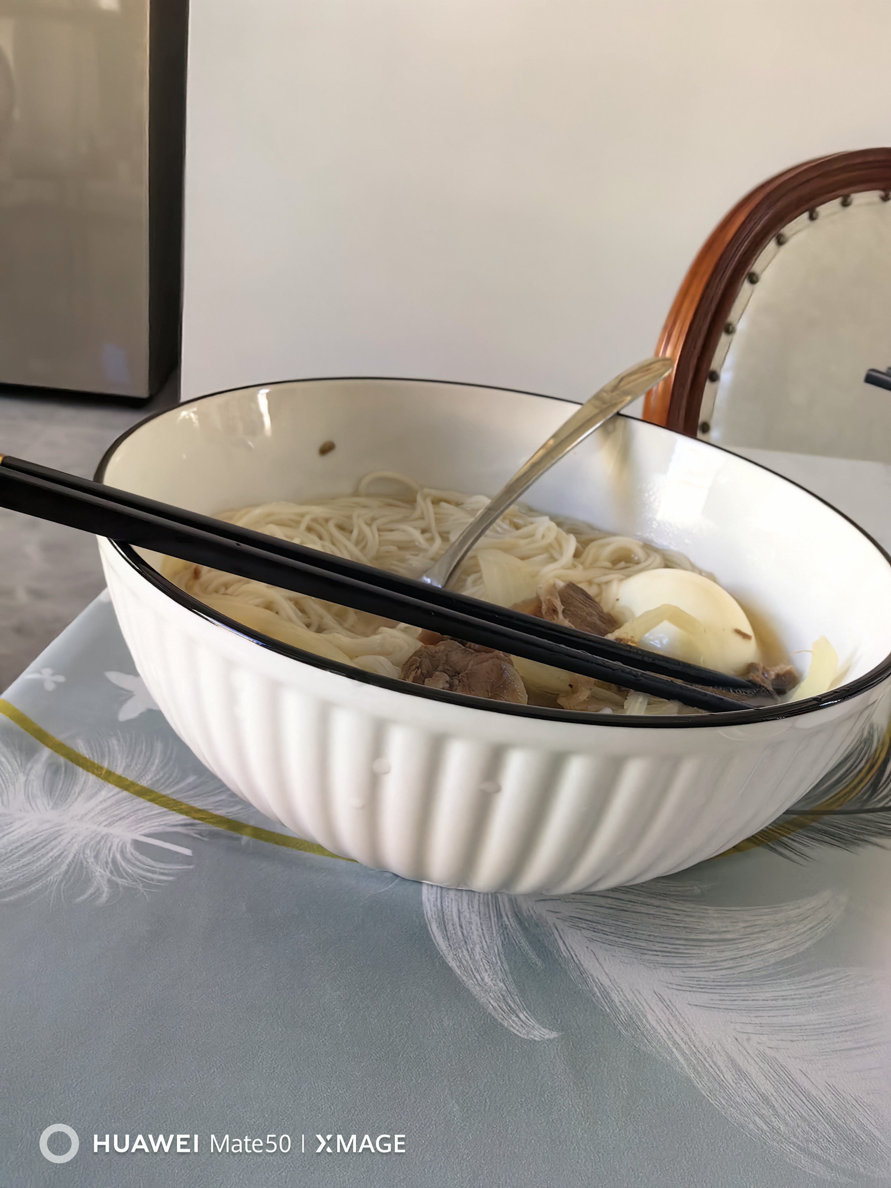 京东京造碗 大容量汤碗水煮碗陶瓷碗家用大号面碗沙拉碗 山田碗8英寸*2 实拍图