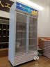 北极熊（BEIJIXIONG）展示柜冷藏柜冰柜商用饮料柜直冷风冷风直冷保鲜柜超市玻璃门冰箱立式啤酒柜 双门下机直冷蓝白款（688L） 实拍图