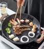 onlycook韩式烤肉盘煎烤盘牛排煎锅不粘锅烧烤盘家用低油烟明火烧烤盘 实拍图
