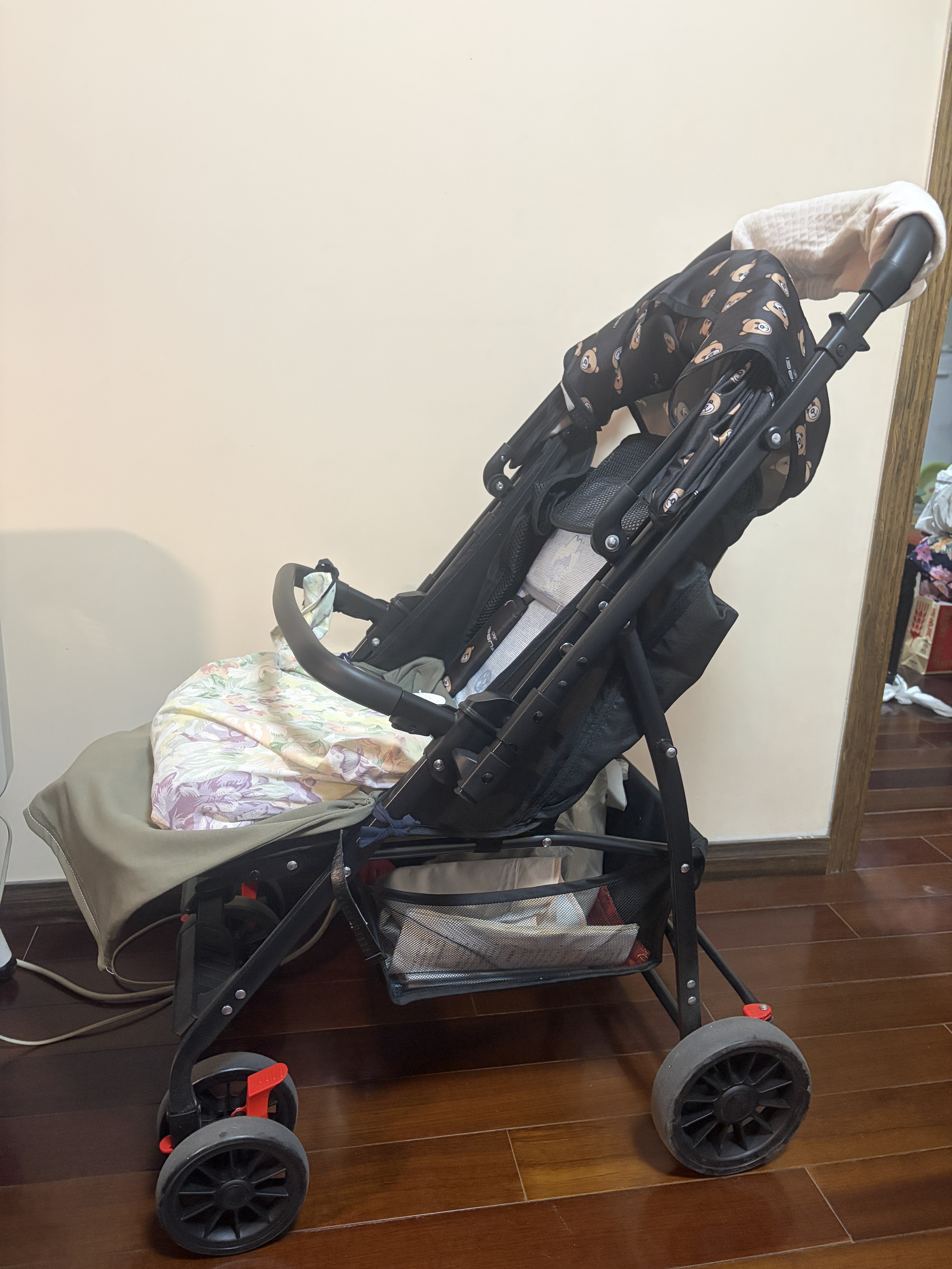ANGI BABY婴儿推车可坐可躺可折叠减震双向伞车一键收车万向轮全篷童车 实拍图