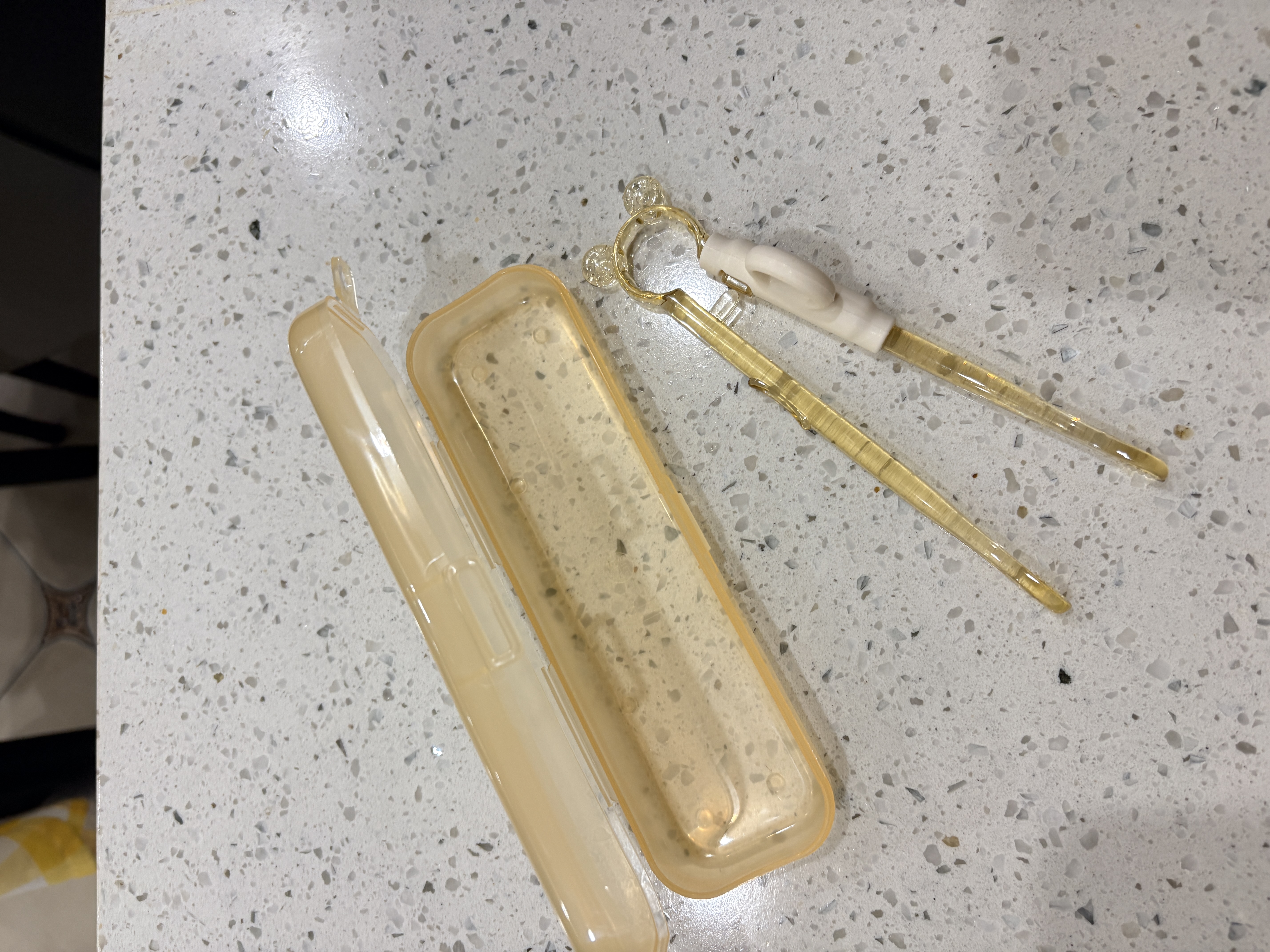 COOKSS儿童筷子训练筷3岁6宝宝PPSU虎口拇指学习筷幼儿吃饭1-2餐具 实拍图