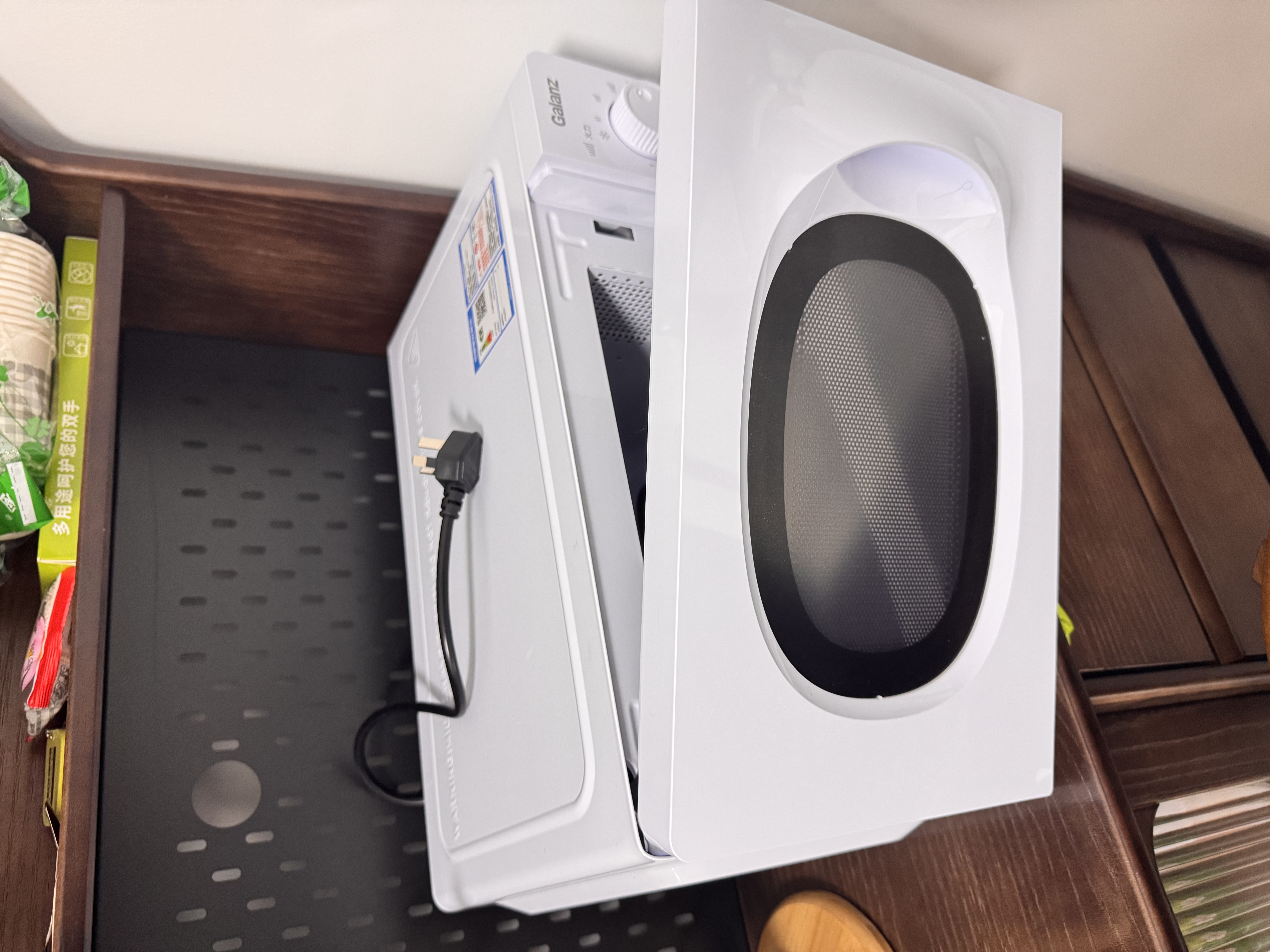 格兰仕18L 变频微波炉家用小型 大平板速热 双旋钮易操作 一级能效静音省电 解冻蒸煮一体X10(W0) 实拍图