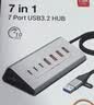 蓝硕桌面USB3.2分线器高速台式机笔记本七口拓展坞铝合金线长1米 实拍图