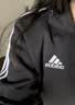 阿迪达斯（adidas）外套男女春季跑步运动立领拉链夹克外套运动服 黑/白 2XL 实拍图