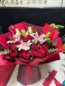 来一客鲜花速递玫瑰百合鲜花送老师女友表白生日礼物全国同城配送 19朵红玫瑰粉百合花束 实拍图