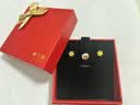 周六福5G工艺黄金耳钉女浪漫仙雪耳饰A0912072 约1.03g 一对生日礼物 实拍图