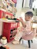 Eve Stone SPECIAL GIRL LIKE YOU玩具女孩厨房玩具3-6岁套装仿真厨具做饭煮饭儿童过家家女童礼物 超大号100cm+烤面包机+101件套红 小厨房4岁男女孩6-12岁宝宝生 实拍图
