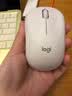 罗技（Logitech）M221 轻音鼠标 无线鼠标 办公鼠标 对称鼠标 带无线微型接收器 米白色 实拍图