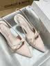 CHARLES&KEITH缎面蝴蝶结尖头高跟凉鞋女生日礼物送女友CK1-60361556 Light Pink浅粉色 37 实拍图