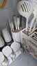 炊大皇 菜刀厨房刀具套装5件套套刀家用切菜刀抗菌刀座剪刀厨具套装刀具 实拍图