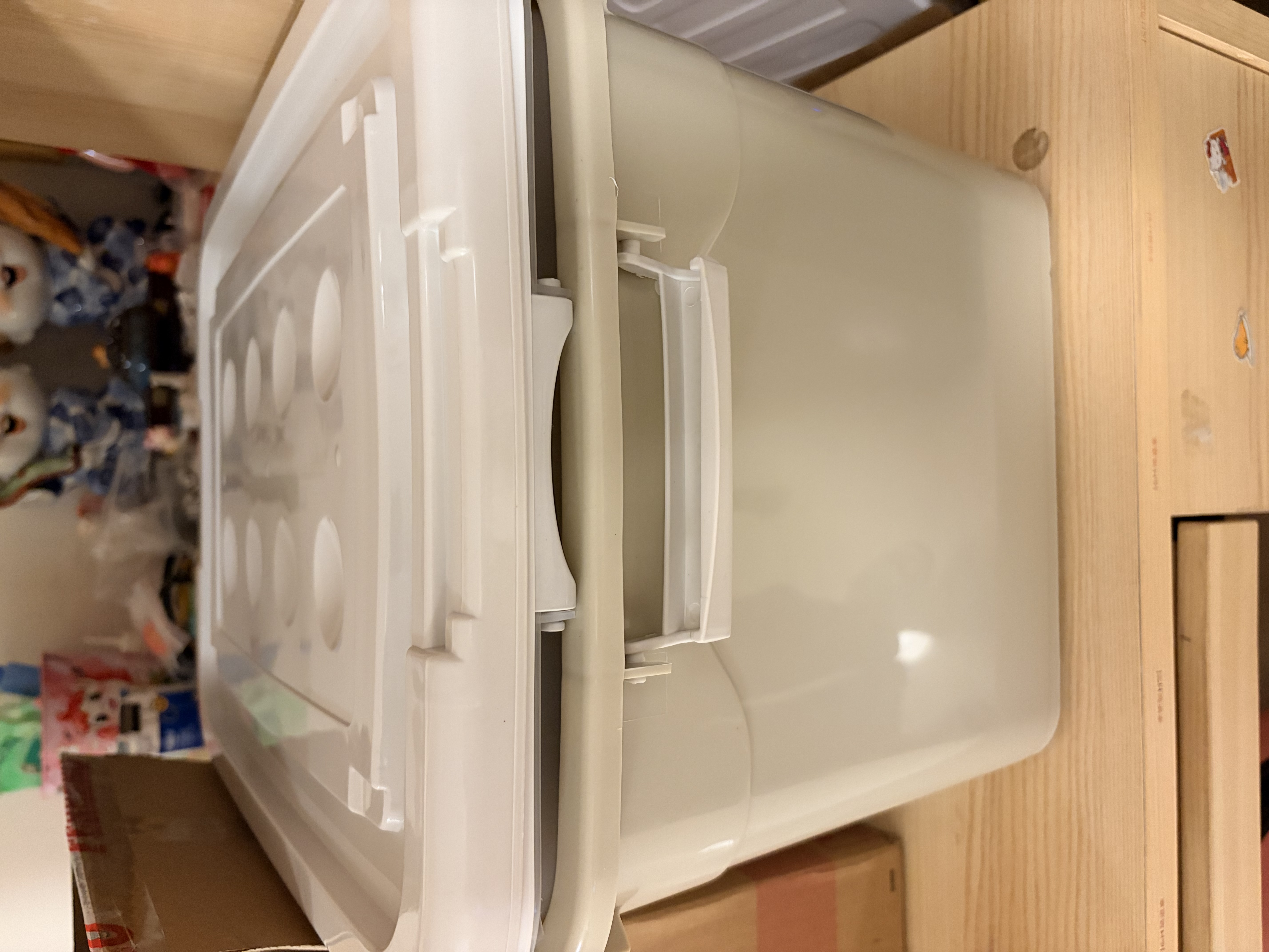 箱居塑料收纳箱大号衣物整理箱搬家箱储物箱带轮特大号玩具被子打包箱 加大号120#带滑轮【55*37*30】 实拍图