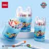 得力（deli）【开学文具】24色油画棒汪汪队联名水溶性24色可水洗旋转出芯蜡笔桶装炫彩棒幼儿画画涂色 实拍图