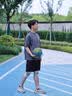 BSR5E空气护膝夏季轻薄运动专业防护女士跑步男士专用护膝盖半月板损 灰色【5E高端轻薄护膝】双只 均码/可调节 实拍图