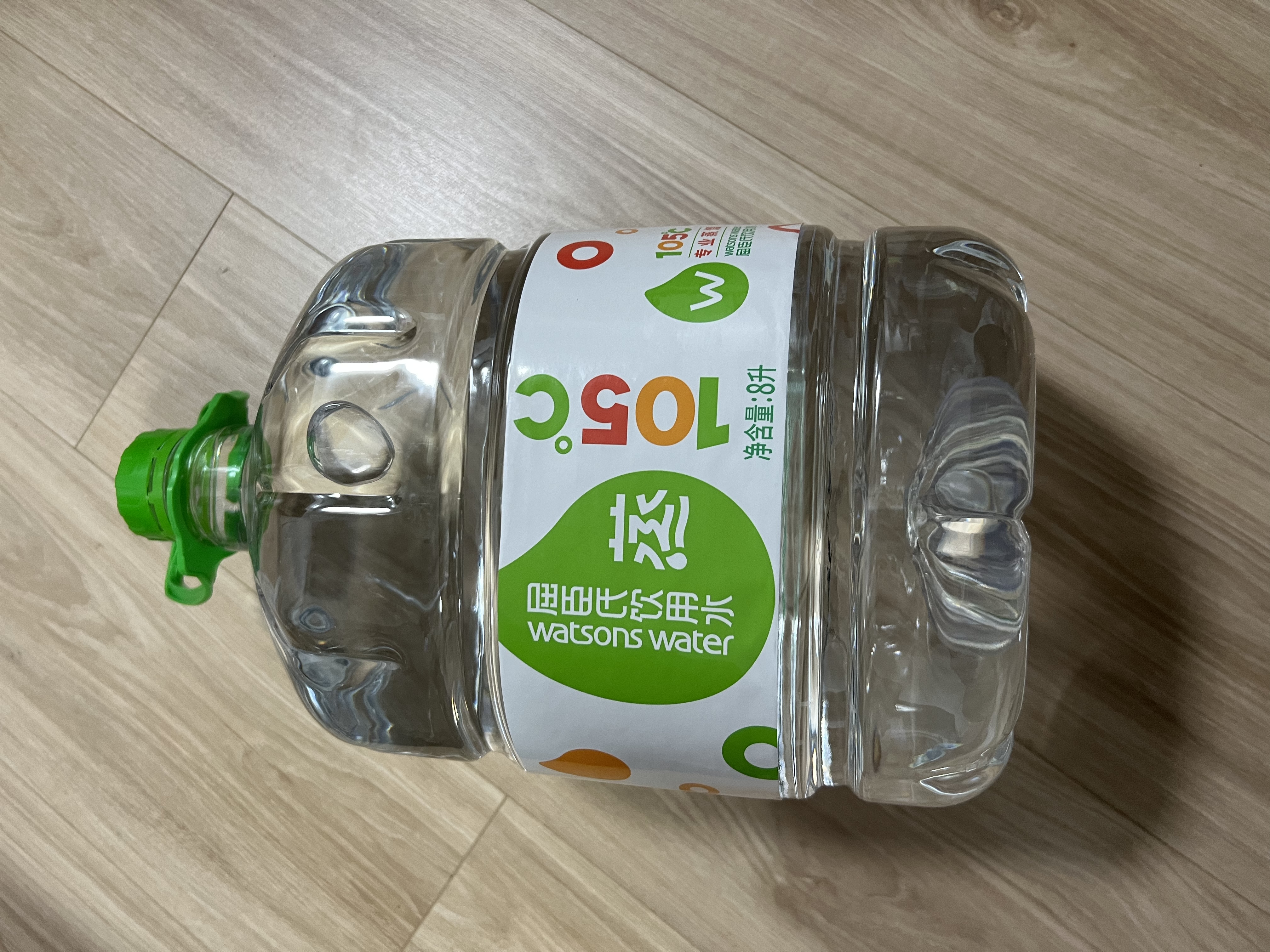 屈臣氏蒸馏水纯净水8L*2桶整箱大桶装水饮用水家庭装泡茶煲汤 实拍图