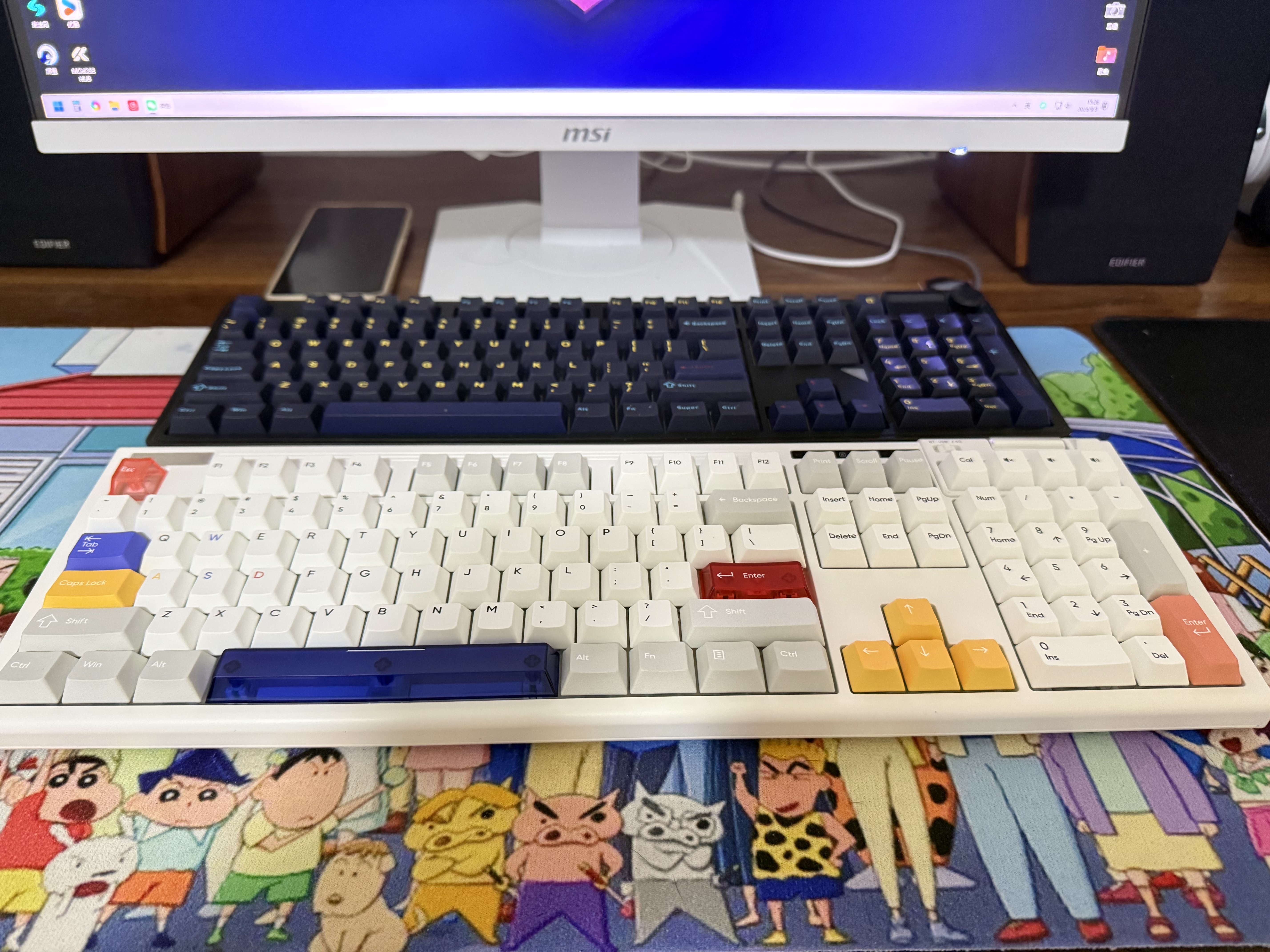 首席玩家NEO108 V2三模机械键盘无线蓝牙2.4G双8K游戏电竞专用低延迟电脑办公108全键 V2奥兹-云溪轴 三模 108键 实拍图