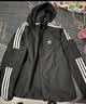 adidas通勤百搭经典休闲运动连帽夹克外套男女春夏阿迪达斯三叶草 黑色   XL 实拍图