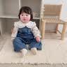 优奇女宝宝牛仔背带裤套装裤子婴幼儿可爱超萌女童春秋季外出衣服爬服 背带裤【不含上衣】 90 实拍图