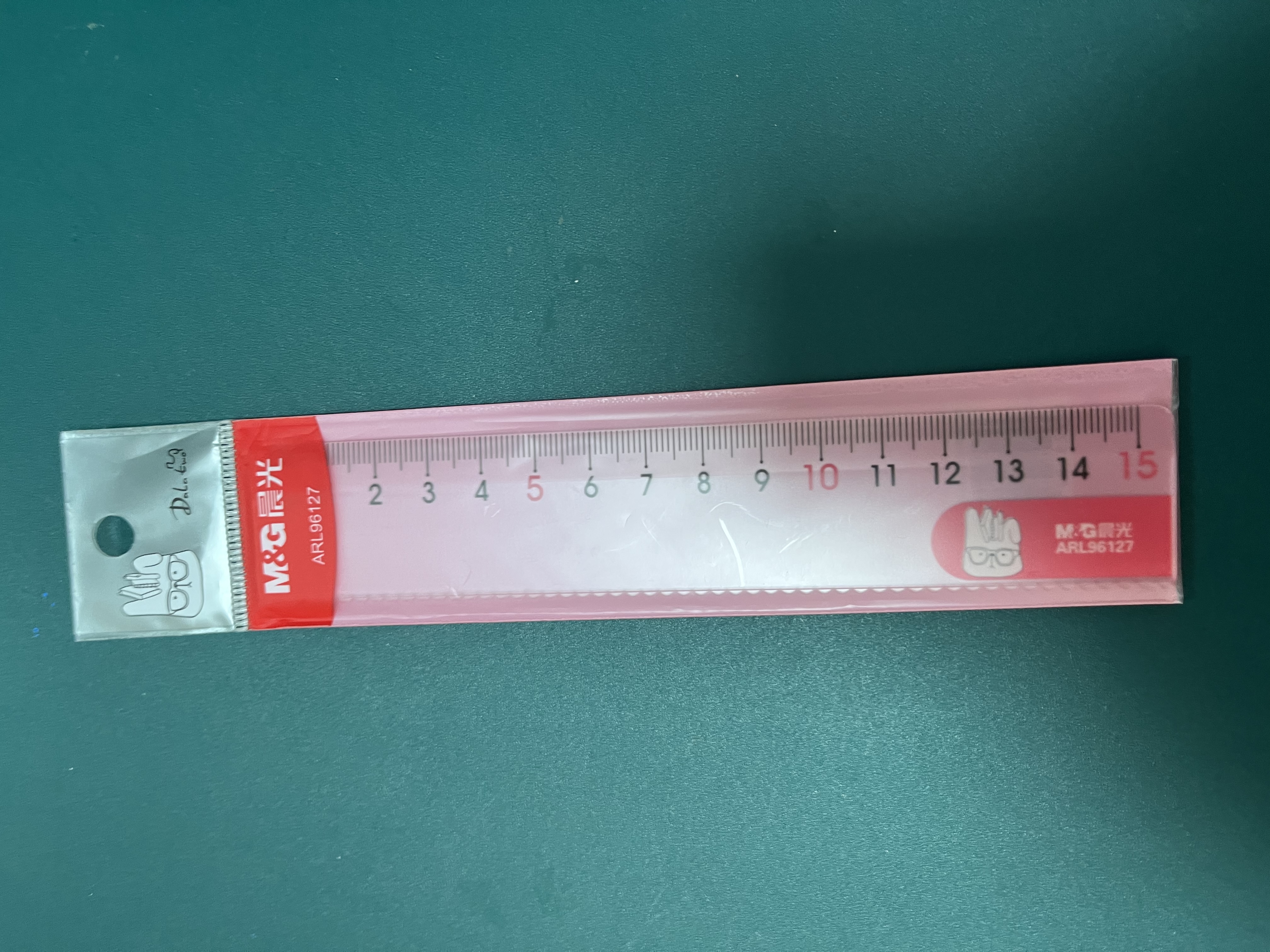 晨光（M&G）文具耷拉兔波浪边尺子小学生直尺15cm文具考试专用 颜色随机单个装 实拍图