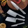 京东京造 刀具全套 菜刀套装斩切菜肉片水果 家用中华刀具套装 6件套  实拍图