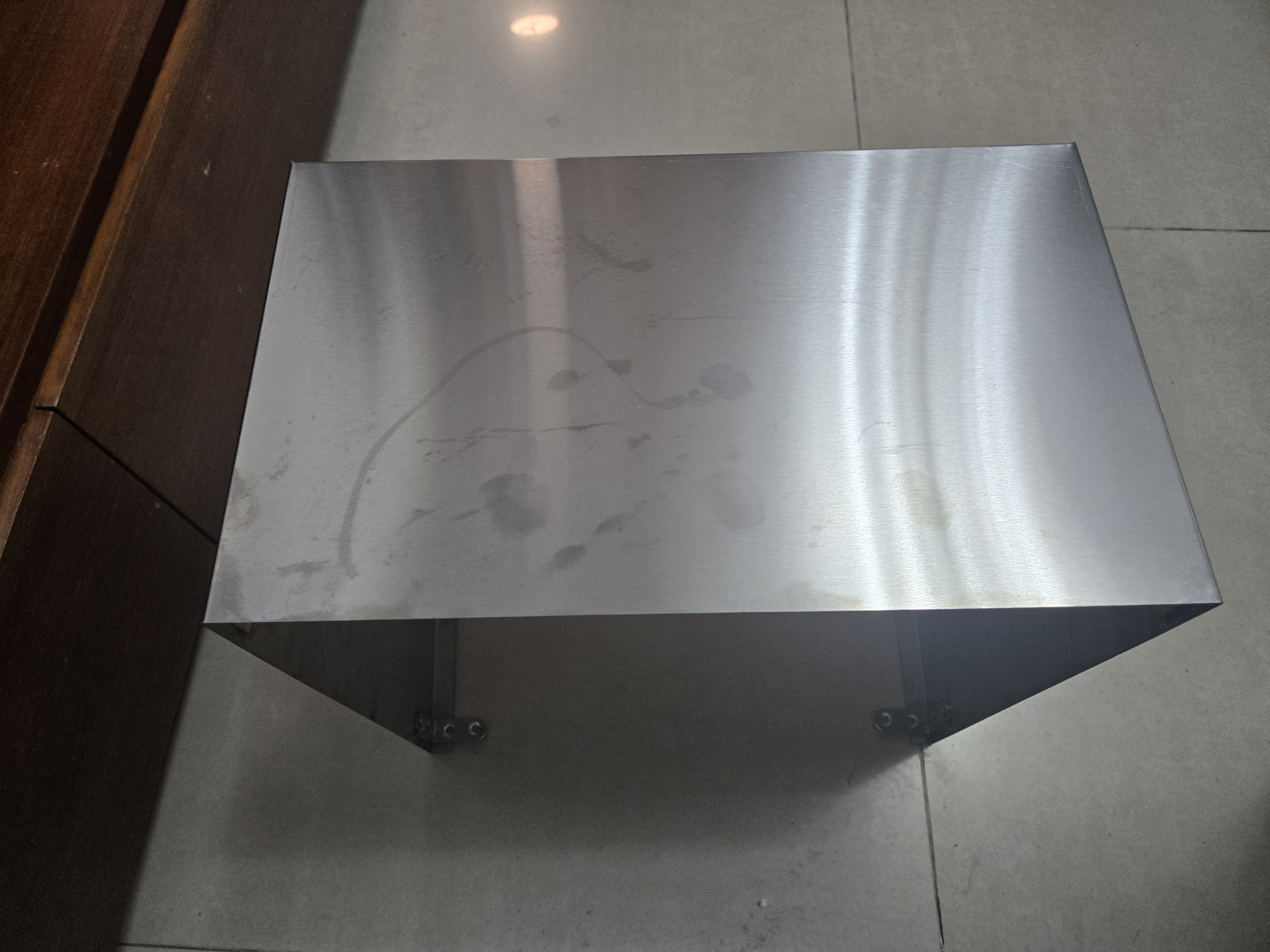 仕净抽油烟机装饰罩排烟管遮挡罩定制管道上方遮挡板不锈钢排气管围板 0.3平方以下【银色拉丝不锈钢】 实拍图