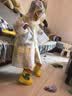 牧萌儿童雨衣男童女童防水全身雨披幼儿园小学生雨具 黄色小恐龙 S 实拍图