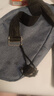 Chest bag男士时尚休闲胸包简约单肩包便捷轻便胸前包潮流斜挎包 蓝 色单层 实拍图