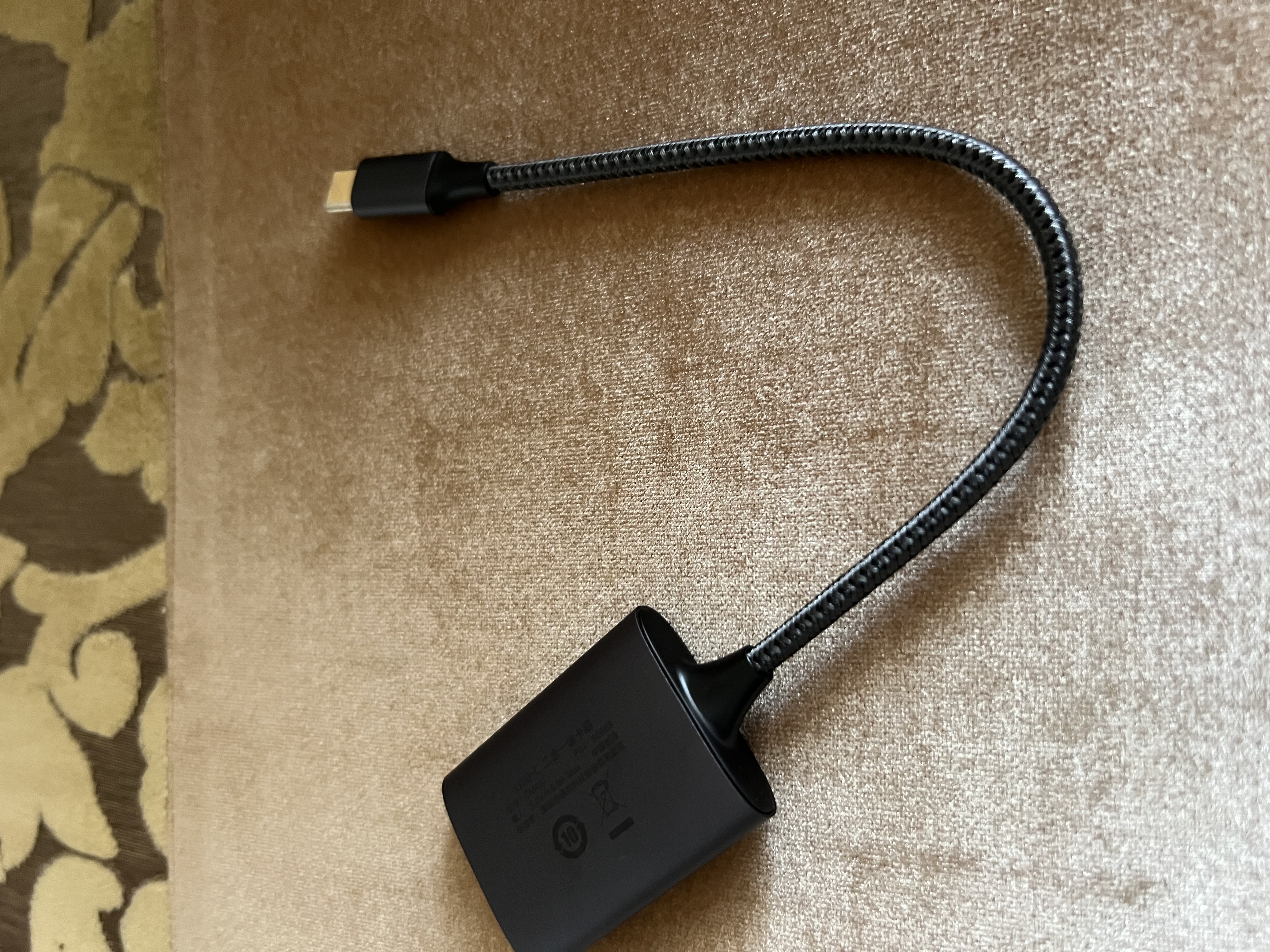 绿联Type-C3.0读卡器 SD/TF双卡同读 适用USB-C电脑平板手机/苹果17/16/相机 兼容UHS-I/II卡 0.15m线 实拍图