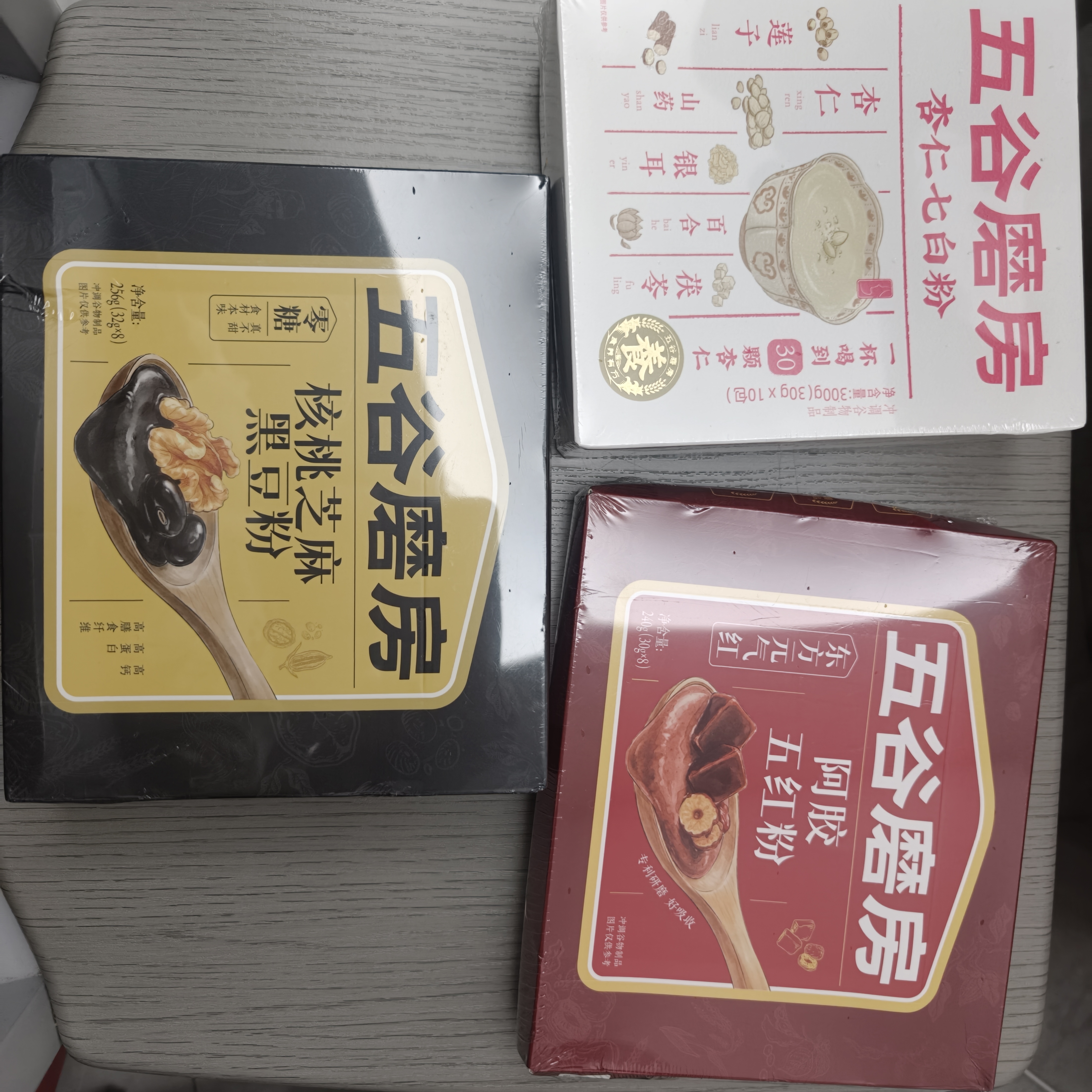 五谷磨房阿胶五红粉桃花颜红枣阿胶粉即食早餐冲饮代餐粉240g 实拍图