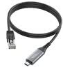 CABLE CREATION Type-C转RJ45千兆网线高速直连网口控制线适用手机笔记本平板电脑连接路由器千兆网速转换线  1米 实拍图