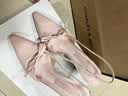 CHARLES&KEITH缎面蝴蝶结尖头高跟凉鞋女生日礼物送女友CK1-60361556 Light Pink浅粉色 37 实拍图