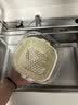 双枪双层洗菜盆沥水篮厨房家用塑料水果盘滤水淘菜洗菜篮子6件套 实拍图