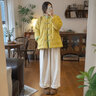 ZOUQIYAN服饰棉袄手工棉花棉衣棉麻文艺棉服棉袄女盘扣对襟休闲宽松上衣冬装加 芥末黄 M 100-120斤 晒单实拍图