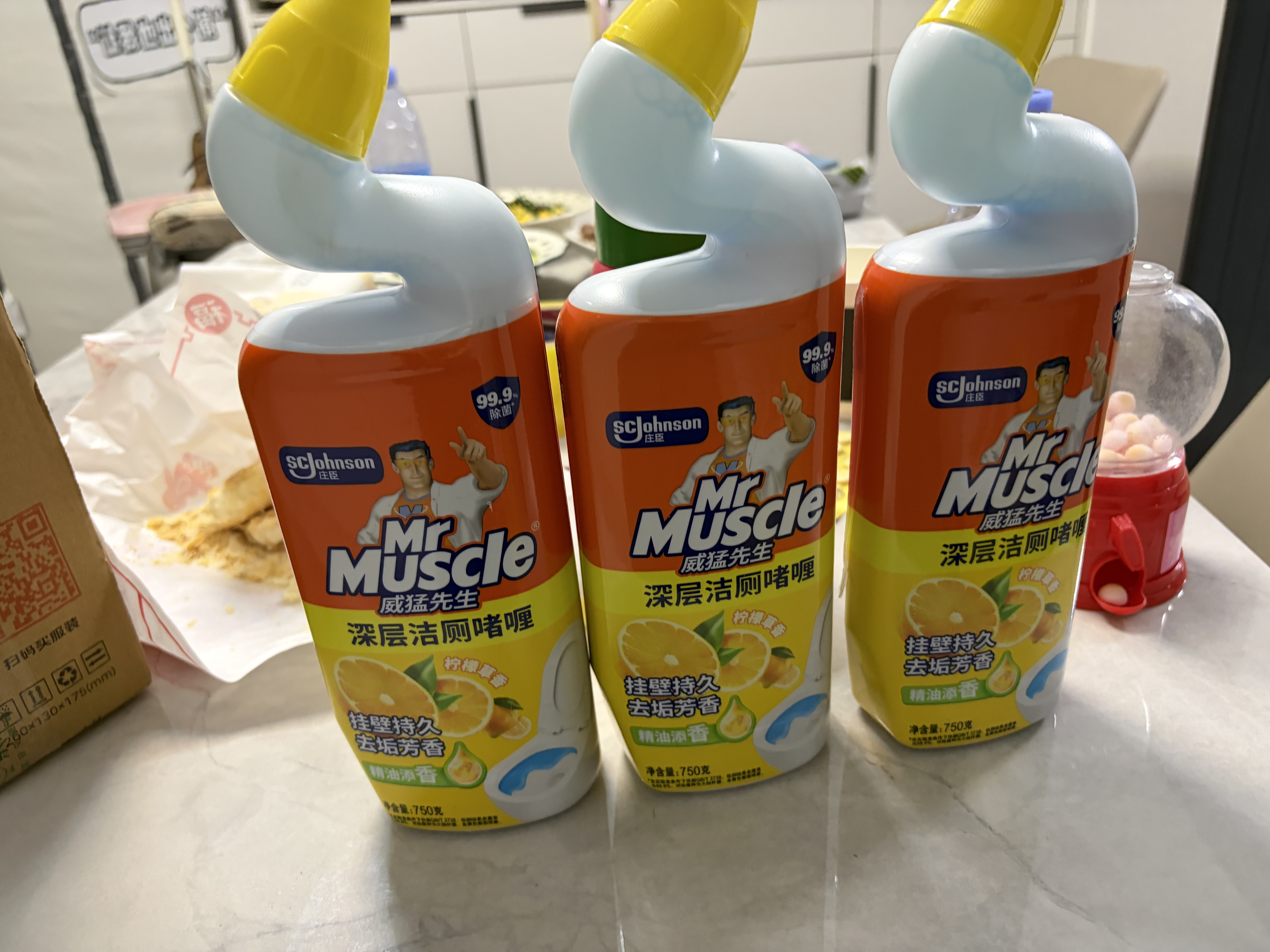 威猛先生（Mr Muscle）洁厕灵 750g*4瓶 柠檬草香 洁厕剂 洁厕液厕所马桶除垢去渍去异味 实拍图