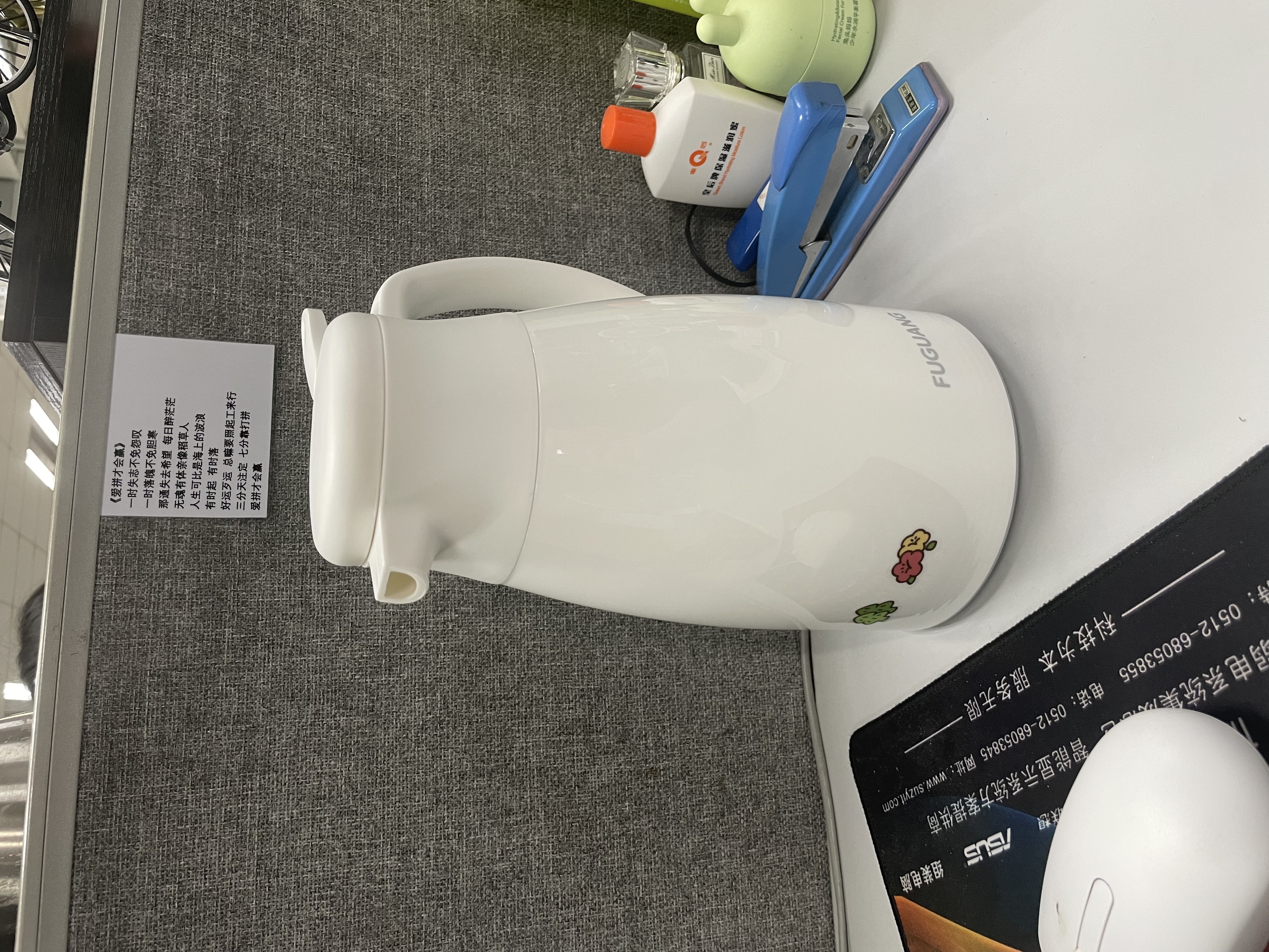富光家用保温壶水壶暖水瓶保温瓶玻璃内胆家居热水瓶暖水壶1.0L 实拍图