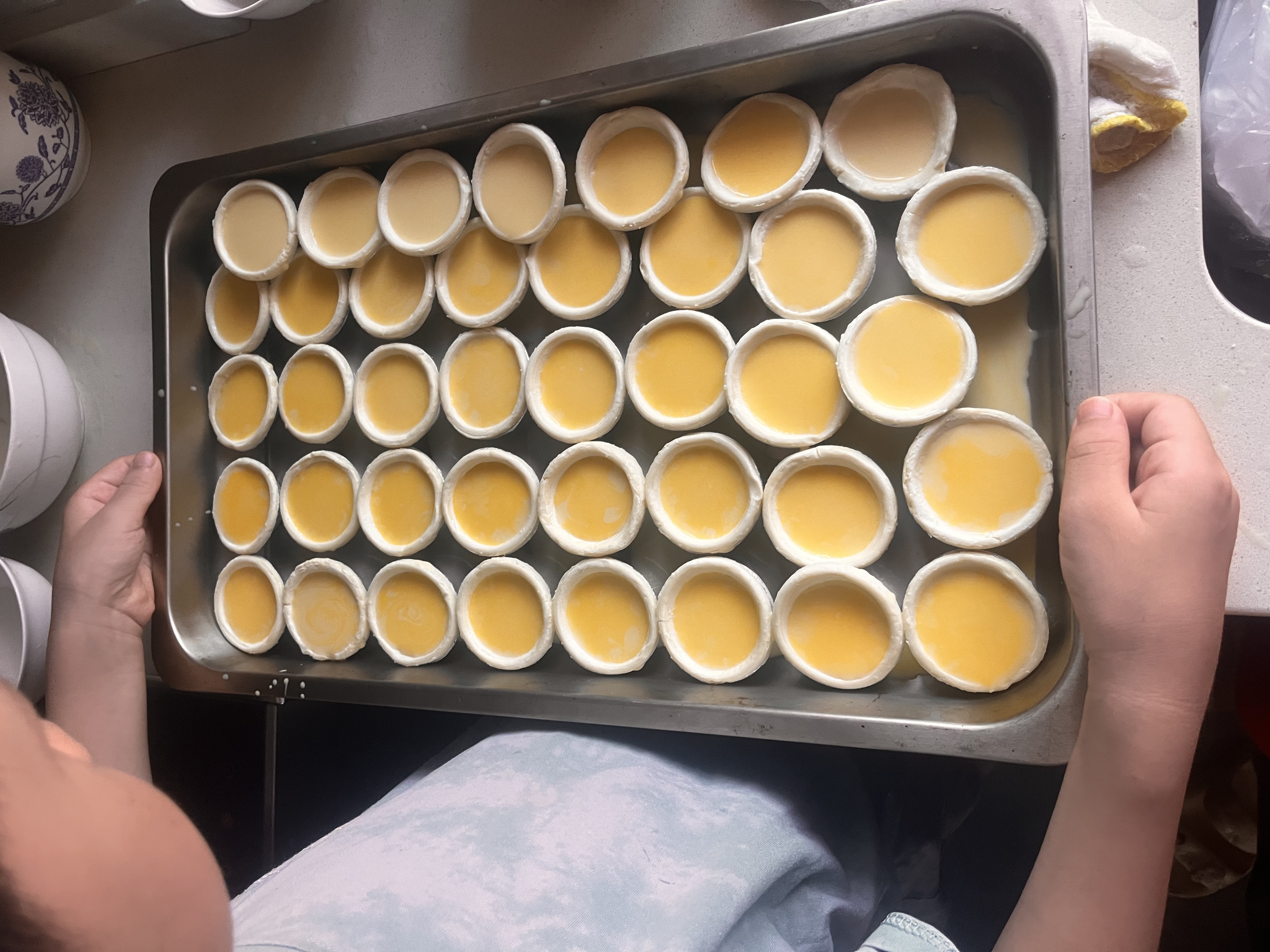 俏侬 牛油蛋挞皮（小挞皮）600g 60只 空气炸锅儿童烤箱烘焙食材 实拍图