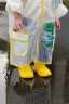 牧萌儿童雨衣男童女童防水全身雨披幼儿园小学生雨具 黄色小恐龙 S 实拍图