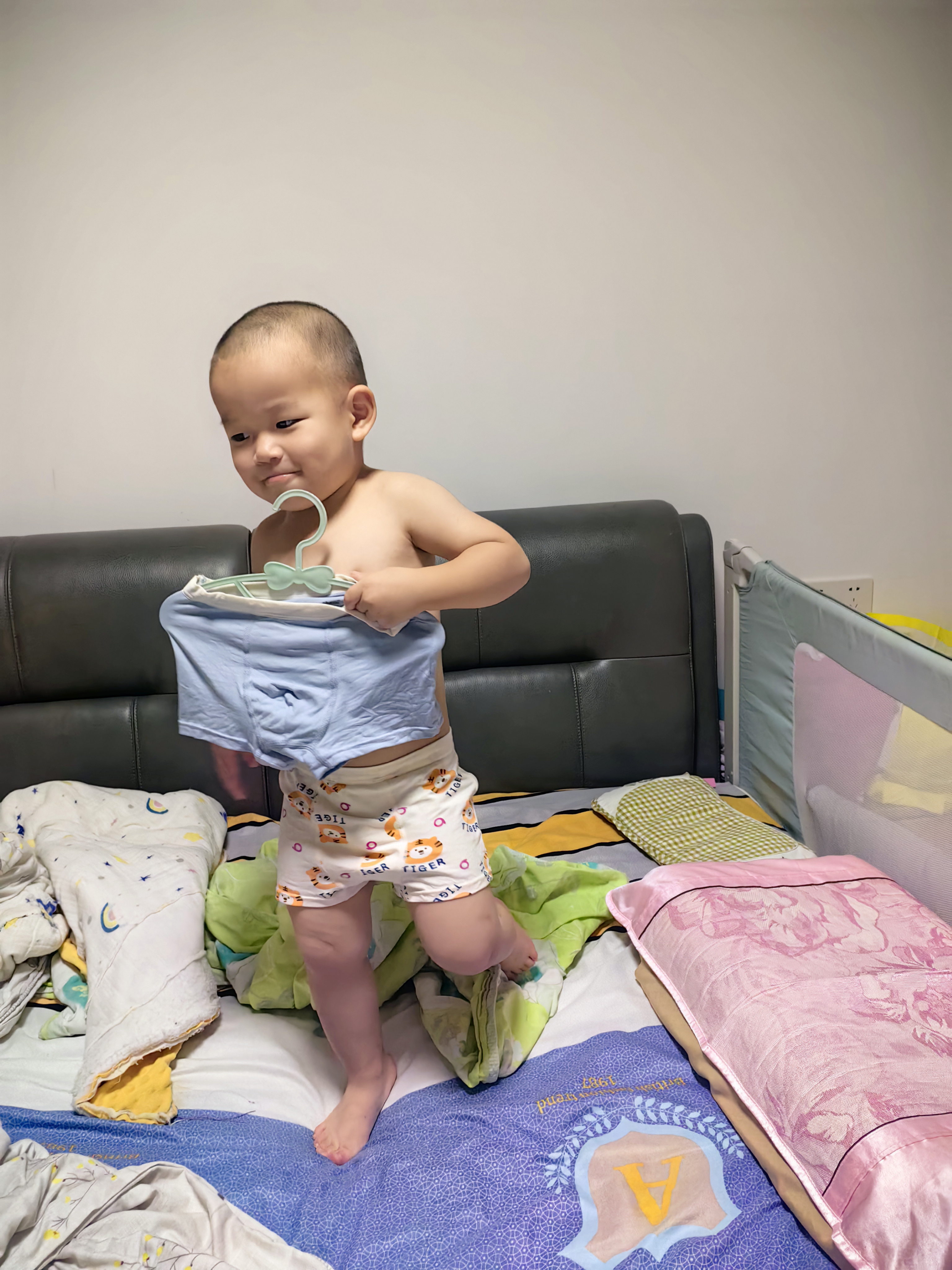 棉奇熊男童内裤儿童全棉平角裤男孩四角短裤男宝宝不夹PP中大童底裤4条 【100%棉裆】卡通老虎-100%纯棉档 天然10A抗菌- 4条 110 -身高95-110cm 体重25-35斤 实拍图