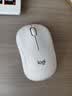 罗技（Logitech）M221 轻音鼠标 无线鼠标 办公鼠标 对称鼠标 带无线微型接收器 米白色 实拍图