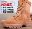 际华三五零五2l新式棕色作战靴作战鞋户外超轻耐磨战术训练靴沙漠高帮登山鞋男 棕色21作战鞋【高配款】 43 (265mm) 【原厂正品 两双鞋垫】 实拍图