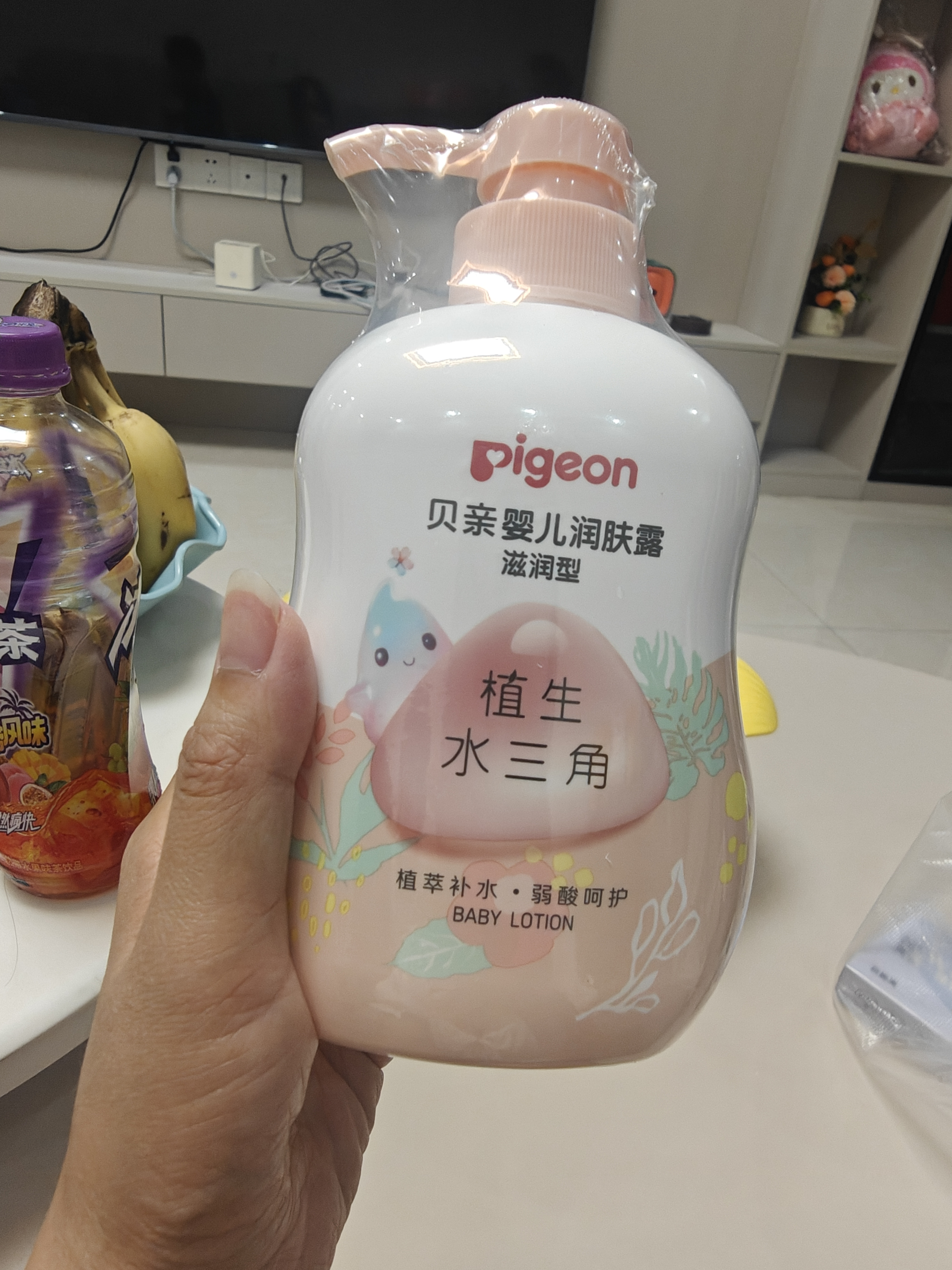 贝亲润肤乳 婴儿身体乳 宝宝护肤保湿 水三角润肤露滋润型 500ml 实拍图
