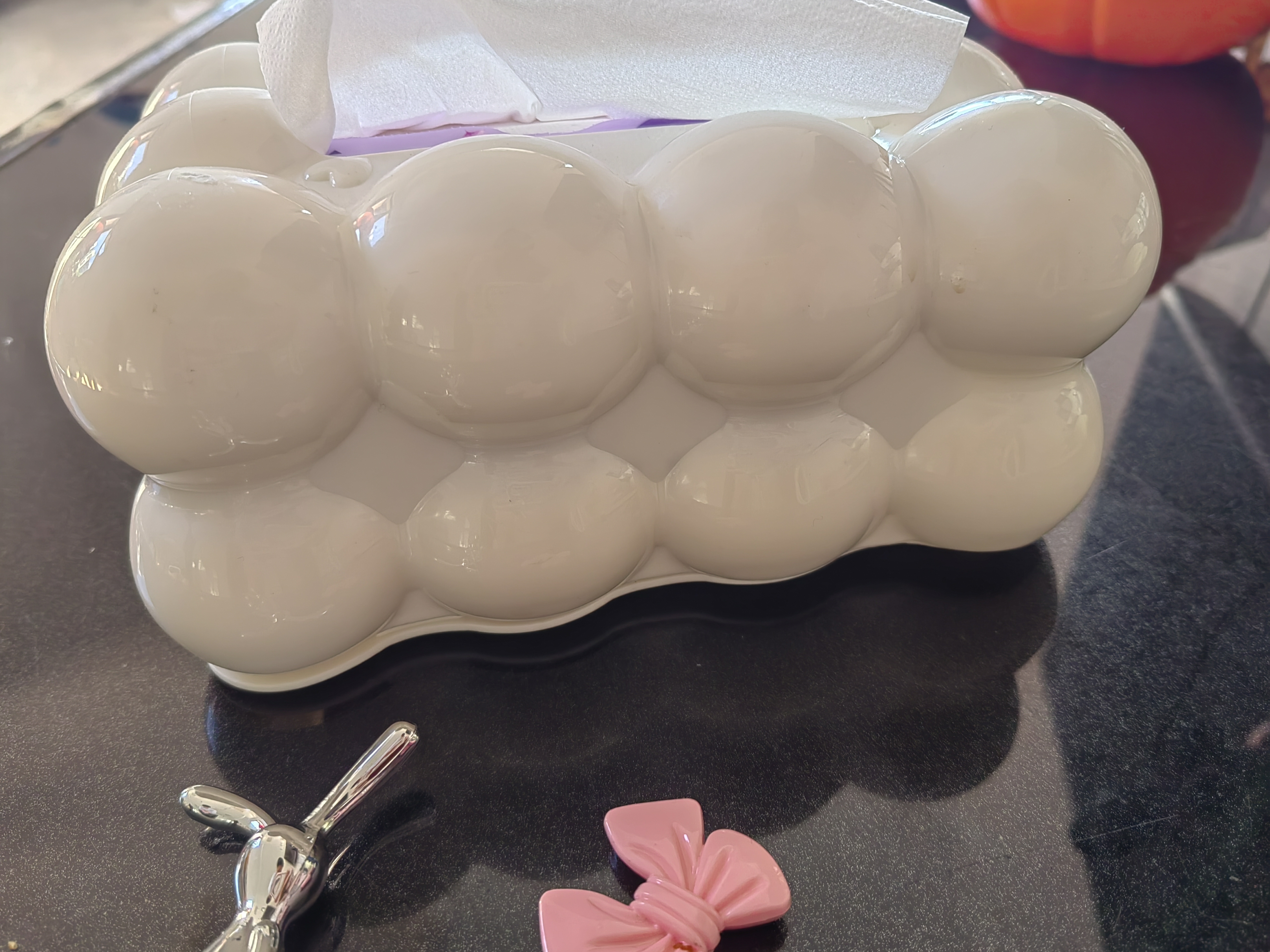 简艺饰家纸巾盒桌面茶几高级感客厅高档轻奢摆件抽纸盒高颜值家用高级摆件 实拍图