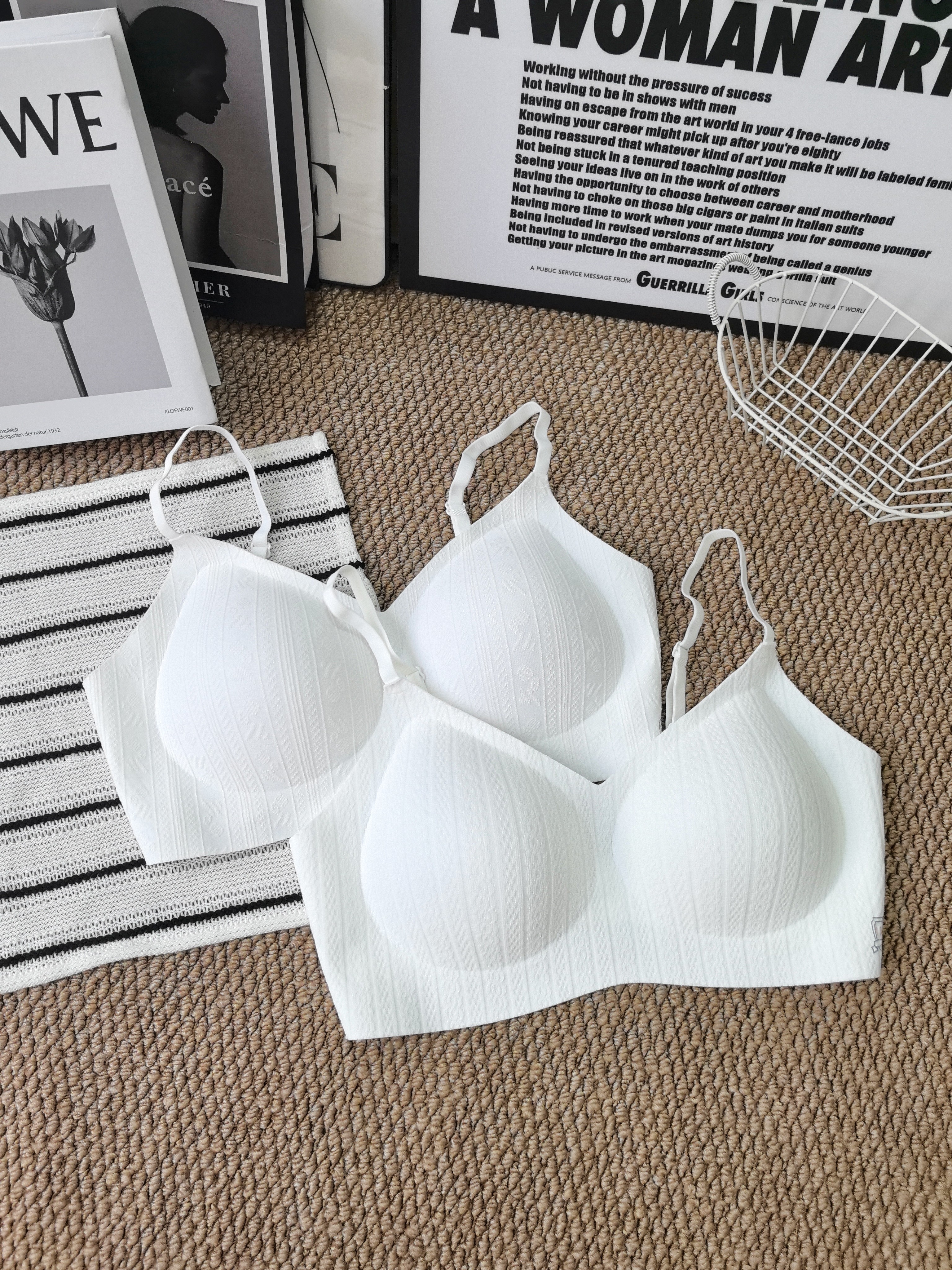 FitonTon2件装纯棉内衣女无痕舒适聚拢防垂收副乳文胸薄款文胸罩2026新款 实拍图