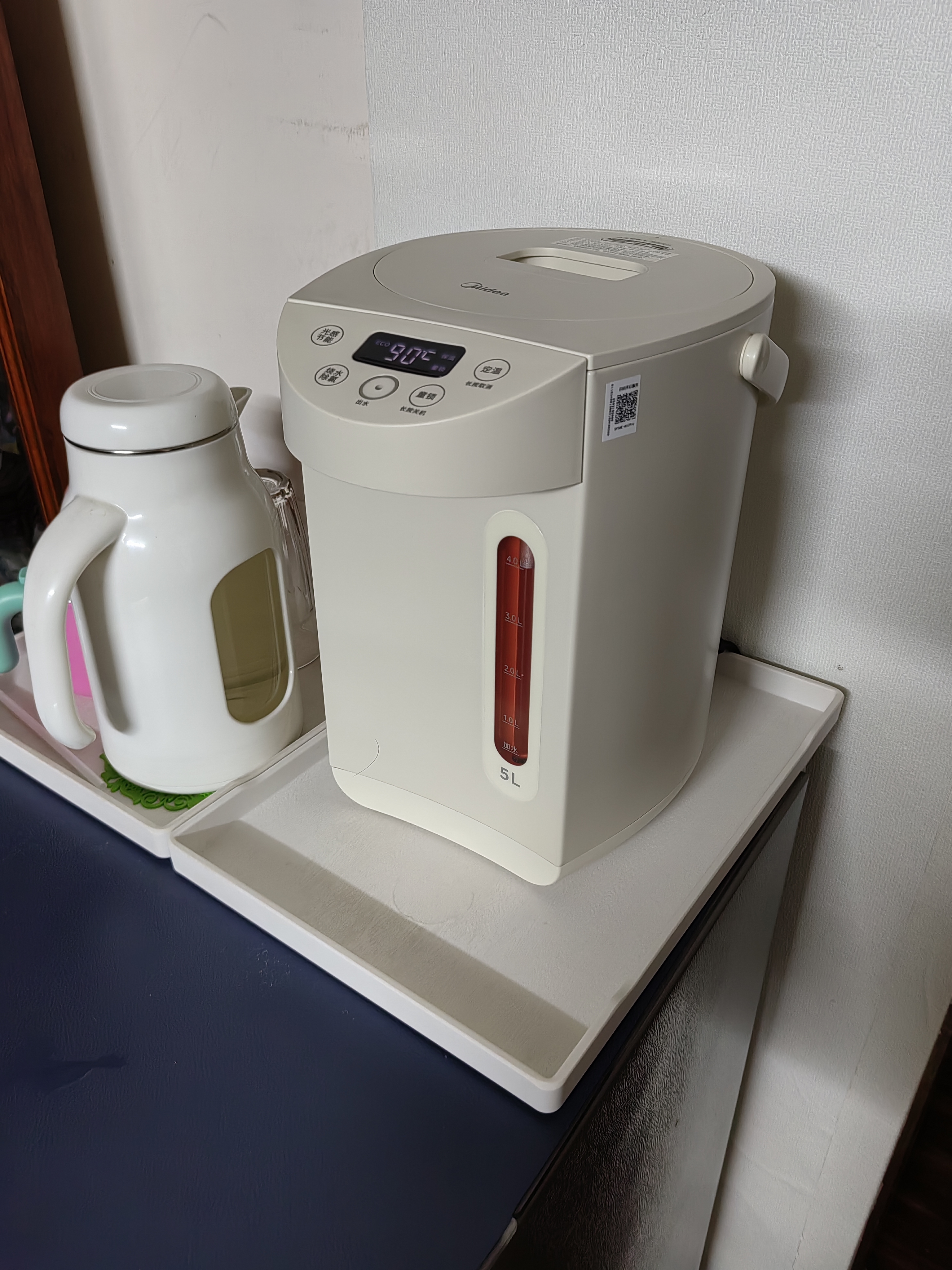 美的（Midea）电水瓶母婴级316L不锈钢内胆水壶家用5L大容量净饮水机自动智能保温一体除氯01CPro 实拍图