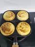 九鼎铸匠铸铁煎蛋锅汉堡四孔蛋饺锅家用早餐锅无涂层不易粘生铁平底锅旗舰 升级版 四孔多用蛋堡锅 实拍图