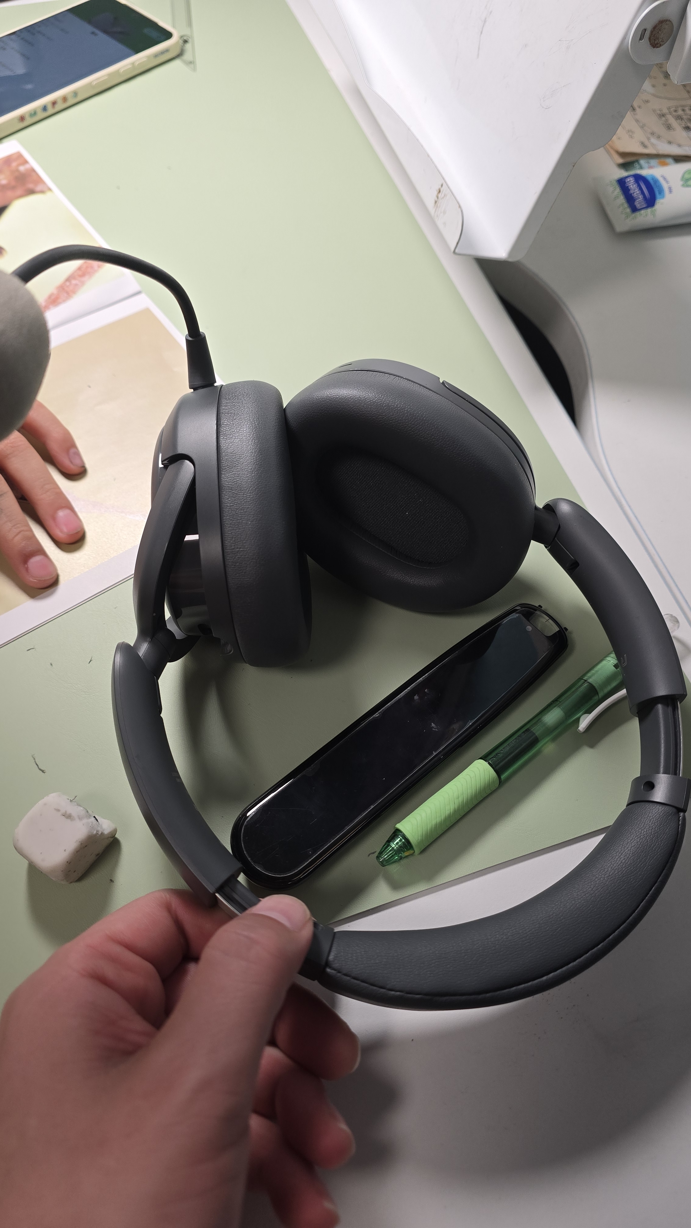 漫步者（EDIFIER）【2026年新品】K750W NC 头戴式降噪耳返蓝牙耳机 智能学习耳机 AI翻译 英语诵读背书神器 雅典灰 实拍图
