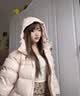 骆驼（CAMEL）户外羽绒服男女同款情侣加厚保暖面包服 A35WR28002 白玉粉 M 实拍图