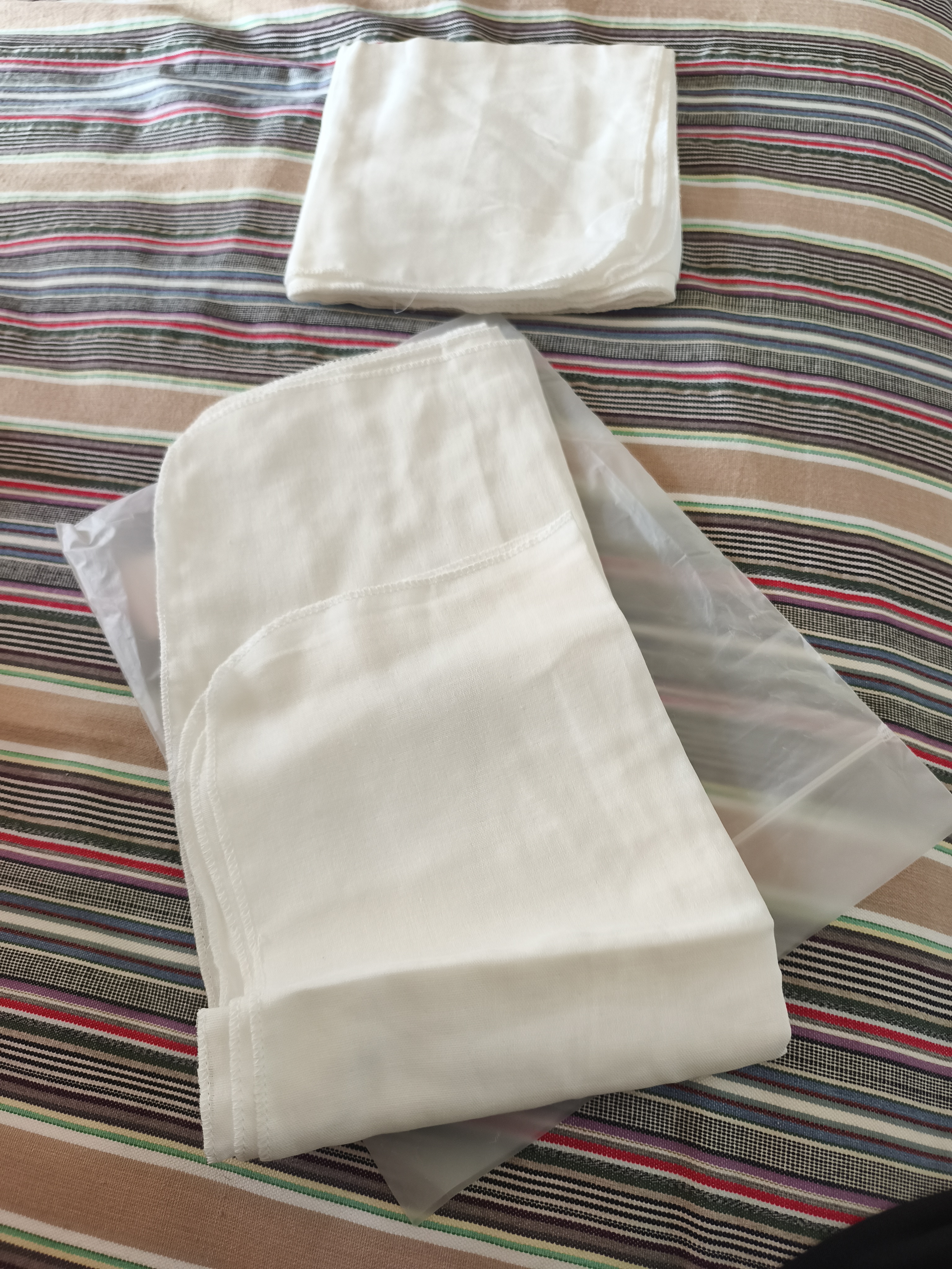安可新尿布婴儿纱布10A抗菌纯棉新生儿尿布戒子布可水洗6条装60*38cm 实拍图