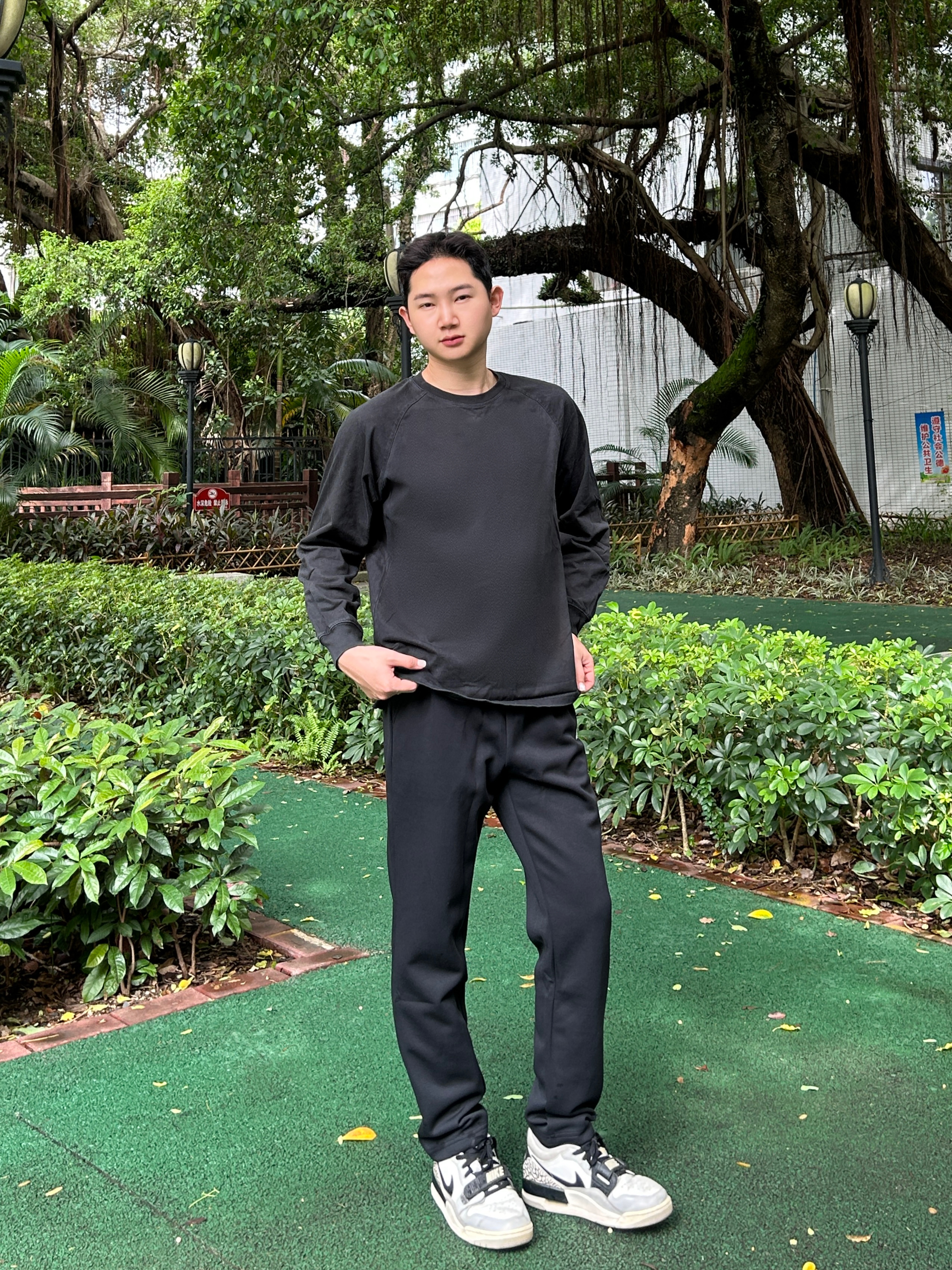 安踏运动裤男士卫裤秋季针织长裤通勤长裤子直筒平口亲肤休闲裤男 实拍图