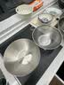 炊大皇304不锈钢沥水盆家用洗菜洗米料理筛洗水果篮淘米盆25cm 实拍图